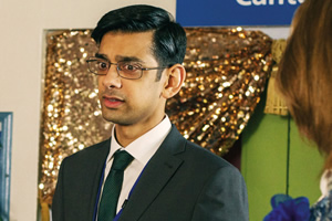 Hospital People. Sunny Prasad (Amit Shah). Copyright: Roughcut Television. Hospital People. Sunny Prasad (Amit Shah). Copyright: Roughcut Television.