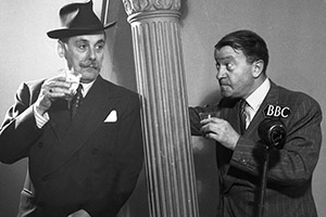 It's That Man Again. Image shows from L to R: Jack Train, Tommy (Tommy Handley). Copyright: BBC. It's That Man Again. Image shows from L to R: Jack Train, Tommy (Tommy Handley). Copyright: BBC.