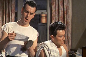 It's A Wonderful World. Image shows from L to R: Ken Millar (George Cole), Ray Thompson (Terence Morgan). Copyright: Renown Pictures. It's A Wonderful World. Image shows from L to R: Ken Millar (George Cole), Ray Thompson (Terence Morgan). Copyright: Renown Pictures.