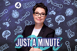 Just A Minute. Sue Perkins. Copyright: BBC. Just A Minute. Sue Perkins. Copyright: BBC.