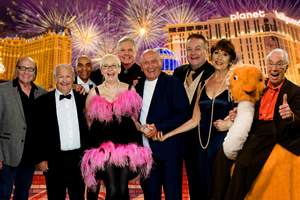 Last Laugh In Vegas. Image shows from L to R: Mick Miller, Bobby Ball, Kenny Lynch, Su Pollard, Jess Conrad, Tommy Cannon, Bobby Crush, Anita Harris, Bernie Clifton. Copyright: Shiver Productions. Last Laugh In Vegas. Image shows from L to R: Mick Miller, Bobby Ball, Kenny Lynch, Su Pollard, Jess Conrad, Tommy Cannon, Bobby Crush, Anita Harris, Bernie Clifton. Copyright: Shiver Productions.