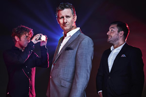 The Last Leg. Image shows from L to R: Josh Widdicombe, Adam Hills, Alex Brooker. Copyright: Open Mike Productions. The Last Leg. Image shows from L to R: Josh Widdicombe, Adam Hills, Alex Brooker. Copyright: Open Mike Productions.