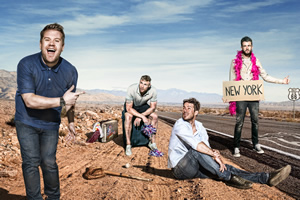 A League Of Their Own. Image shows from L to R: James Corden, Andrew Flintoff, Jamie Redknapp, Jack Whitehall. Copyright: CPL Productions. A League Of Their Own. Image shows from L to R: James Corden, Andrew Flintoff, Jamie Redknapp, Jack Whitehall. Copyright: CPL Productions.