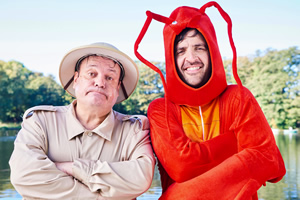 Mister Winner. Image shows from L to R: Chris Smith (Shaun Williamson), Lesley Winner (Spencer Jones). Copyright: BBC. Mister Winner. Image shows from L to R: Chris Smith (Shaun Williamson), Lesley Winner (Spencer Jones). Copyright: BBC.