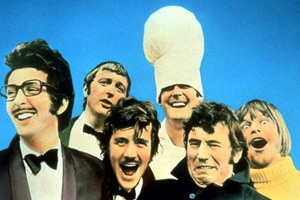 Monty Python's Flying Circus. Image shows from L to R: Eric Idle, Graham Chapman, Michael Palin, John Cleese, Terry Jones, Terry Gilliam. Copyright: BBC. Monty Python's Flying Circus. Image shows from L to R: Eric Idle, Graham Chapman, Michael Palin, John Cleese, Terry Jones, Terry Gilliam. Copyright: BBC.
