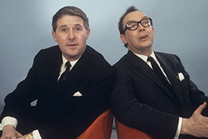 Morecambe & Wise: The Lost Tapes. Image shows from L to R: Ernie Wise, Eric Morecambe. Copyright: ITV. Morecambe & Wise: The Lost Tapes. Image shows from L to R: Ernie Wise, Eric Morecambe. Copyright: ITV.