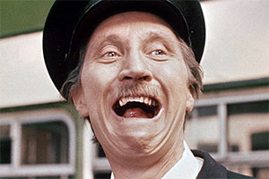 On The Buses. Inspector Blake (Stephen Lewis). Copyright: London Weekend Television. On The Buses. Inspector Blake (Stephen Lewis). Copyright: London Weekend Television.