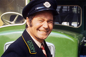 On The Buses. Stan Butler (Reg Varney). Copyright: London Weekend Television. On The Buses. Stan Butler (Reg Varney). Copyright: London Weekend Television.