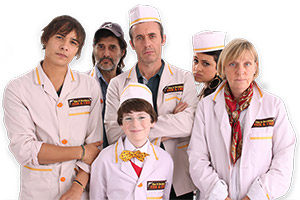 Papadopoulos & Sons. Image shows from L to R: James Papadopoulos (Frank Dillane), Spiros Papadopoulos (Georges Corraface), Theo Papadopoulos (Thomas Underhill), Harry Papadopoulos (Stephen Dillane), Katie Papadopoulos (Georgia Groome), Mrs. Parrington (Selina Cadell). Copyright: Double M Films. Papadopoulos & Sons. Image shows from L to R: James Papadopoulos (Frank Dillane), Spiros Papadopoulos (Georges Corraface), Theo Papadopoulos (Thomas Underhill), Harry Papadopoulos (Stephen Dillane), Katie Papadopoulos (Georgia Groome), Mrs. Parrington (Selina Cadell). Copyright: Double M Films.