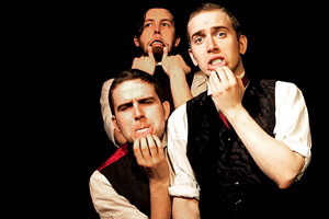 The Penny Dreadfuls Present.... Image shows from L to R: Humphrey Ker, Thom Tuck, David Reed. The Penny Dreadfuls Present.... Image shows from L to R: Humphrey Ker, Thom Tuck, David Reed.