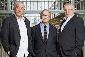Porridge: Inside Out. Image shows from L to R: Tony Osoba, Sam Kelly, Christopher Biggins. Copyright: Phil McIntyre Entertainment. Porridge: Inside Out. Image shows from L to R: Tony Osoba, Sam Kelly, Christopher Biggins. Copyright: Phil McIntyre Entertainment.