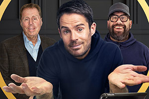 Redknapp's Home Fixture. Image shows from L to R: Harry Redknapp, Jamie Redknapp, Tom Davis. Redknapp's Home Fixture. Image shows from L to R: Harry Redknapp, Jamie Redknapp, Tom Davis.