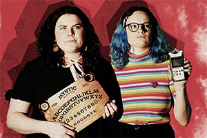 Image shows from L to R: Charlie Dinkin, Zoë Tomalin. Image shows from L to R: Charlie Dinkin, Zoë Tomalin.