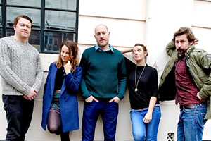 Small Scenes. Image shows from L to R: Daniel Rigby, Cariad Lloyd, Henry Paker, Jessica Ransom, Mike Wozniak. Copyright: BBC. Small Scenes. Image shows from L to R: Daniel Rigby, Cariad Lloyd, Henry Paker, Jessica Ransom, Mike Wozniak. Copyright: BBC.