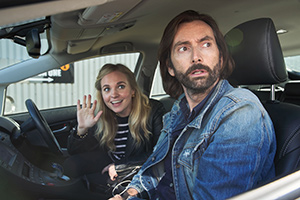 Staged. Image shows from L to R: Georgia (Georgia Tennant), David (David Tennant). Staged. Image shows from L to R: Georgia (Georgia Tennant), David (David Tennant).