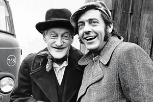 Steptoe And Son. Image shows from L to R: Albert Steptoe (Wilfrid Brambell), Harold Steptoe (Harry H. Corbett). Copyright: BBC. Steptoe And Son. Image shows from L to R: Albert Steptoe (Wilfrid Brambell), Harold Steptoe (Harry H. Corbett). Copyright: BBC.