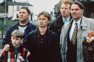 The Full Monty. Image shows from L to R: Nathan (William Snape), Dave (Mark Addy), Gaz (Robert Carlyle), Lomper (Steve Huison), Gerald (Tom Wilkinson). The Full Monty. Image shows from L to R: Nathan (William Snape), Dave (Mark Addy), Gaz (Robert Carlyle), Lomper (Steve Huison), Gerald (Tom Wilkinson).