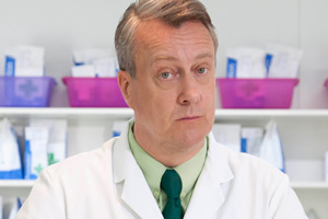 Trollied. Brian (Stephen Tompkinson). Copyright: Roughcut Television. Trollied. Brian (Stephen Tompkinson). Copyright: Roughcut Television.