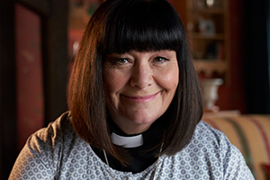 The Vicar Of Dibley. Geraldine Grainger (Dawn French). Copyright: Tiger Aspect Productions. The Vicar Of Dibley. Geraldine Grainger (Dawn French). Copyright: Tiger Aspect Productions.
