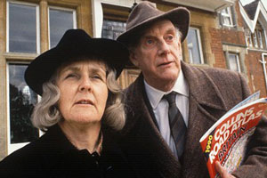 Waiting For God. Image shows from L to R: Diana Trent (Stephanie Cole), Tom Ballard (Graham Crowden). Copyright: BBC. Waiting For God. Image shows from L to R: Diana Trent (Stephanie Cole), Tom Ballard (Graham Crowden). Copyright: BBC.