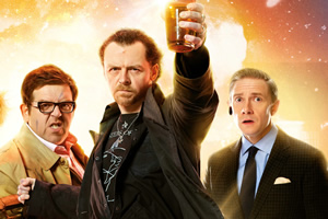The World's End. Image shows from L to R: Andy Knight (Nick Frost), Gary King (Simon Pegg), Oliver (Martin Freeman). Copyright: StudioCanal / Working Title Films. The World's End. Image shows from L to R: Andy Knight (Nick Frost), Gary King (Simon Pegg), Oliver (Martin Freeman). Copyright: StudioCanal / Working Title Films.