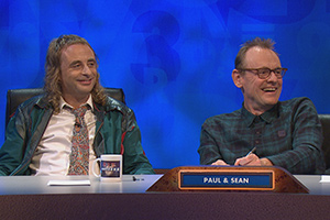 8 Out Of 10 Cats Does Countdown. Image shows from L to R: Paul Foot, Sean Lock. 8 Out Of 10 Cats Does Countdown. Image shows from L to R: Paul Foot, Sean Lock.