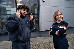 Big Zuu's Big Eats. Image shows from L to R: Big Zuu, Mel Giedroyc. Big Zuu's Big Eats. Image shows from L to R: Big Zuu, Mel Giedroyc.