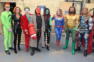 Celebrity Juice. Image shows from L to R: James McVey, Amanda Holden, Bradley Simpson, Leigh Francis, Emily Atack, Patsy Kensit, Paddy McGuinness, Max Beesley. Celebrity Juice. Image shows from L to R: James McVey, Amanda Holden, Bradley Simpson, Leigh Francis, Emily Atack, Patsy Kensit, Paddy McGuinness, Max Beesley.