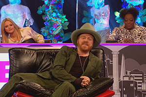 Celebrity Juice. Image shows from L to R: Emily Atack, Leigh Francis, Judi Love. Celebrity Juice. Image shows from L to R: Emily Atack, Leigh Francis, Judi Love.