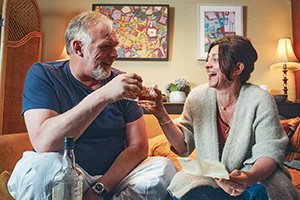 The Cleaner. Image shows from L to R: Paul 'Wicky' Wickstead (Greg Davies), Maggie (Jo Hartley). The Cleaner. Image shows from L to R: Paul 'Wicky' Wickstead (Greg Davies), Maggie (Jo Hartley).