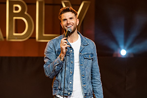 Comedy Against Living Miserably. Joel Dommett. Comedy Against Living Miserably. Joel Dommett.