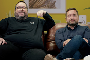 The Comedy Years. Image shows from L to R: Ewen MacIntosh, Joel Beckett. Copyright: Shiver Productions. The Comedy Years. Image shows from L to R: Ewen MacIntosh, Joel Beckett. Copyright: Shiver Productions.