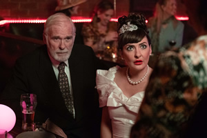 Derry Girls. Image shows from L to R: Granda Joe (Ian McElhinney), Aunt Sarah (Kathy Kiera Clarke). Copyright: Hat Trick Productions. Derry Girls. Image shows from L to R: Granda Joe (Ian McElhinney), Aunt Sarah (Kathy Kiera Clarke). Copyright: Hat Trick Productions.