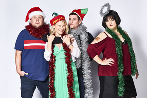 Gavin & Stacey. Image shows from L to R: Smithy (James Corden), Stacey (Joanna Page), Gavin (Mathew Horne), Nessa (Ruth Jones). Copyright: Baby Cow Productions. Gavin & Stacey. Image shows from L to R: Smithy (James Corden), Stacey (Joanna Page), Gavin (Mathew Horne), Nessa (Ruth Jones). Copyright: Baby Cow Productions.