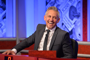 Have I Got News For You. Gary Lineker. Copyright: Hat Trick Productions / BBC. Have I Got News For You. Gary Lineker. Copyright: Hat Trick Productions / BBC.