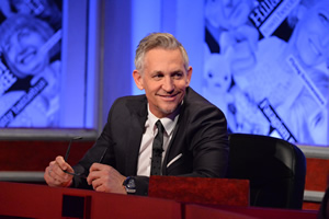 Have I Got News For You. Gary Lineker. Copyright: Hat Trick Productions. Have I Got News For You. Gary Lineker. Copyright: Hat Trick Productions.