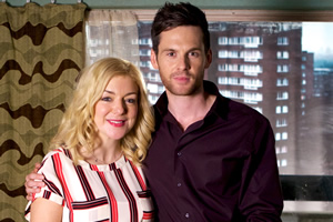 Inside No. 9. Image shows from L to R: Christine (Sheridan Smith), Adam (Tom Riley). Copyright: BBC. Inside No. 9. Image shows from L to R: Christine (Sheridan Smith), Adam (Tom Riley). Copyright: BBC.