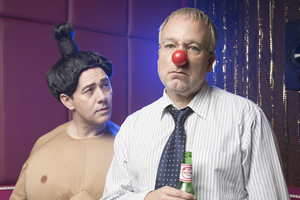 Inside No. 9. Image shows from L to R: Greg (Reece Shearsmith), Roger (Steve Pemberton). Copyright: BBC. Inside No. 9. Image shows from L to R: Greg (Reece Shearsmith), Roger (Steve Pemberton). Copyright: BBC.