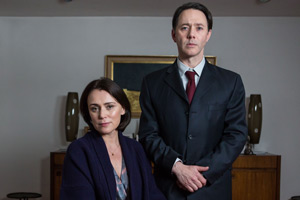 Inside No. 9. Image shows from L to R: Louise (Keeley Hawes), David (Reece Shearsmith). Copyright: BBC. Inside No. 9. Image shows from L to R: Louise (Keeley Hawes), David (Reece Shearsmith). Copyright: BBC.