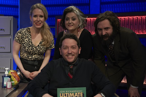 Jon Richardson: Ultimate Worrier. Image shows from L to R: Lucy Beaumont, Jon Richardson, Kiri Pritchard-McLean, Joe Wilkinson. Copyright: Talkback. Jon Richardson: Ultimate Worrier. Image shows from L to R: Lucy Beaumont, Jon Richardson, Kiri Pritchard-McLean, Joe Wilkinson. Copyright: Talkback.