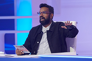 A League Of Their Own. Romesh Ranganathan. Copyright: CPL Productions. A League Of Their Own. Romesh Ranganathan. Copyright: CPL Productions.