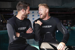 A League Of Their Own. Image shows from L to R: Jamie Redknapp, Andrew Flintoff. Copyright: CPL Productions. A League Of Their Own. Image shows from L to R: Jamie Redknapp, Andrew Flintoff. Copyright: CPL Productions.