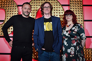 Live At The Apollo. Image shows from L to R: Geoff Norcott, Ed Byrne, Angela Barnes. Copyright: Open Mike Productions. Live At The Apollo. Image shows from L to R: Geoff Norcott, Ed Byrne, Angela Barnes. Copyright: Open Mike Productions.