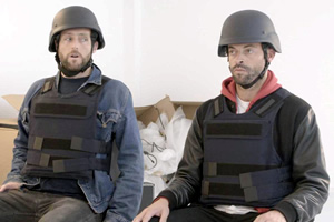 Ministry Of Justice. Image shows from L to R: Heydon Prowse, Jolyon Rubinstein. Copyright: Monkey Kingdom. Ministry Of Justice. Image shows from L to R: Heydon Prowse, Jolyon Rubinstein. Copyright: Monkey Kingdom.