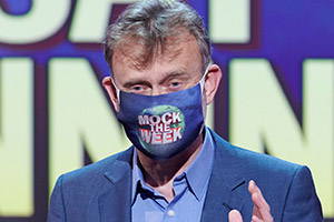 Mock The Week. Hugh Dennis. Copyright: Angst Productions. Mock The Week. Hugh Dennis. Copyright: Angst Productions.