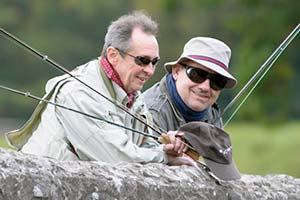 Mortimer & Whitehouse: Gone Fishing. Image shows from L to R: Paul Whitehouse, Bob Mortimer. Copyright: Owl Power. Mortimer & Whitehouse: Gone Fishing. Image shows from L to R: Paul Whitehouse, Bob Mortimer. Copyright: Owl Power.