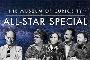The Museum Of Curiosity. Image shows from L to R: John Lloyd, Jo Brand, Sally Phillips, Jimmy Carr, Lee Mack. Copyright: BBC. The Museum Of Curiosity. Image shows from L to R: John Lloyd, Jo Brand, Sally Phillips, Jimmy Carr, Lee Mack. Copyright: BBC.