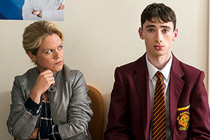 My Left Nut. Image shows from L to R: Patricia (Sinead Keenan), Mick (Nathan Quinn-O'Rawe). My Left Nut. Image shows from L to R: Patricia (Sinead Keenan), Mick (Nathan Quinn-O'Rawe).