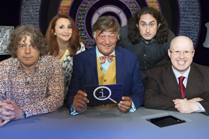 QI. Image shows from L to R: Alan Davies, Lucy Porter, Stephen Fry, Ross Noble, Matt Lucas. Copyright: TalkbackThames. QI. Image shows from L to R: Alan Davies, Lucy Porter, Stephen Fry, Ross Noble, Matt Lucas. Copyright: TalkbackThames.