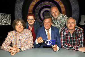 QI. Image shows from L to R: Alan Davies, Jo Brand, Stephen Fry, Bill Bailey, Greg Davies. Copyright: TalkbackThames. QI. Image shows from L to R: Alan Davies, Jo Brand, Stephen Fry, Bill Bailey, Greg Davies. Copyright: TalkbackThames.